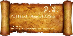 Pillisch Magdaléna névjegykártya